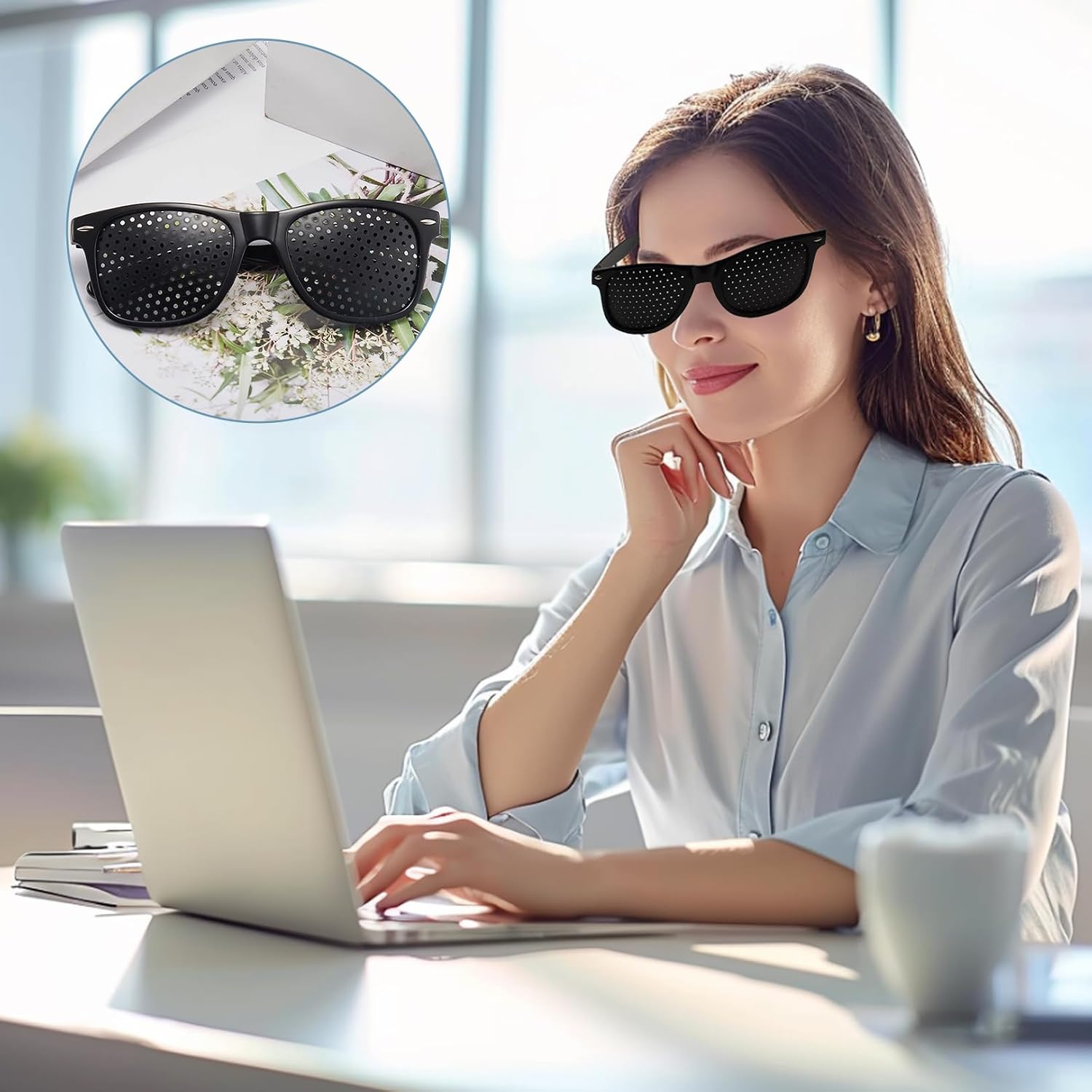 Rasterbrille bei der Bildschirmarbeit