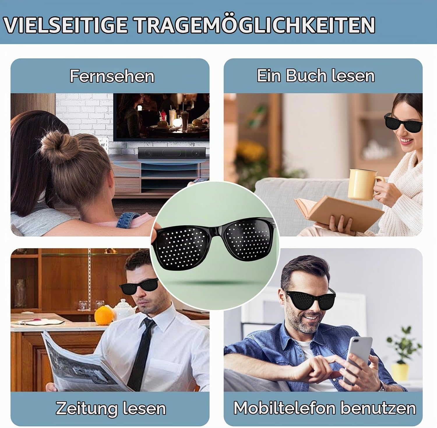 Einsatz beim Fernsehen, Lesen und am Smartphone